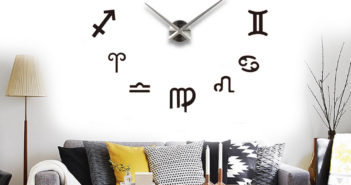 Zegar złożony z symboli znaków zodiaku